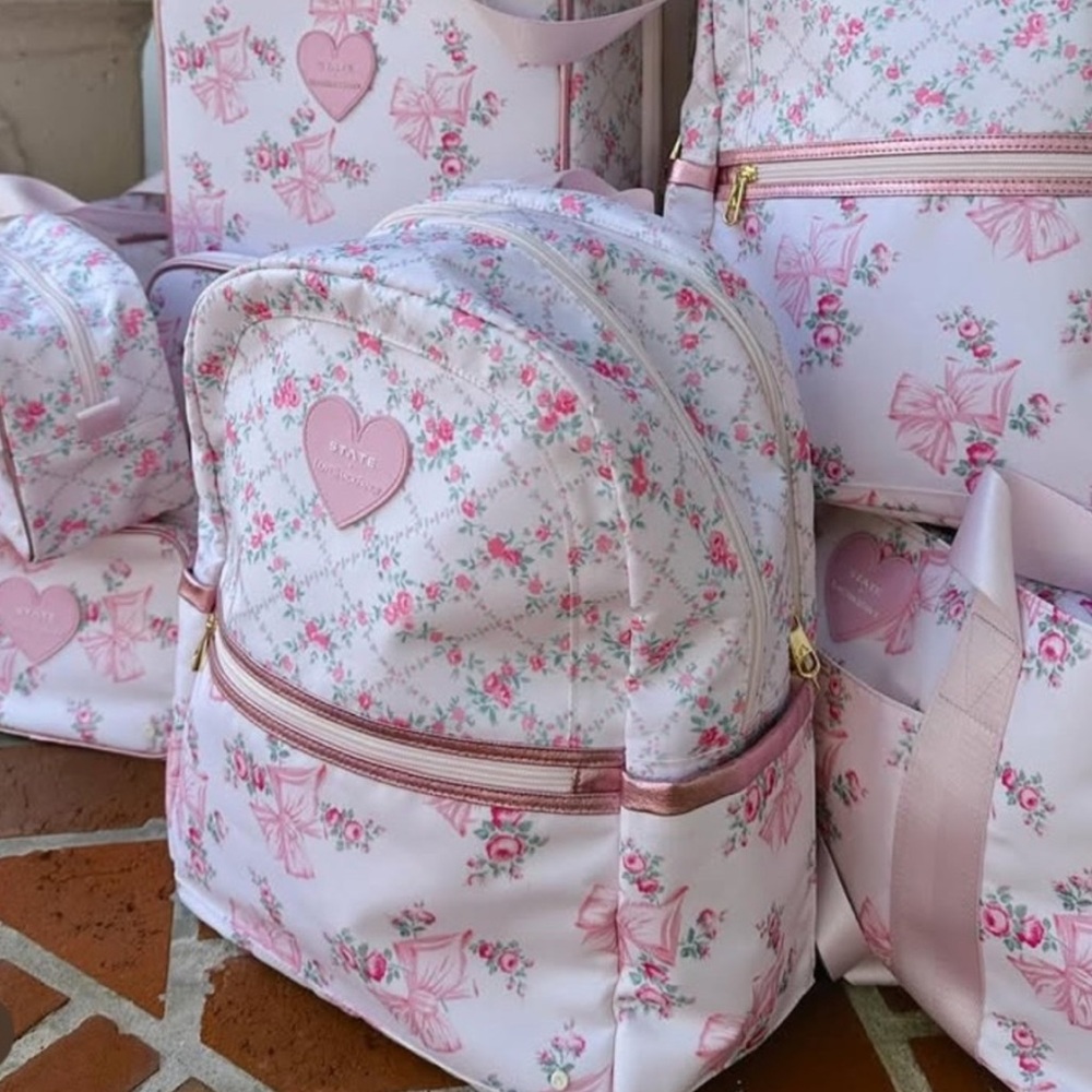 LOVESHACKFANCY STATE BACKPACK ROSA BEAUX - Picture 4 of 7